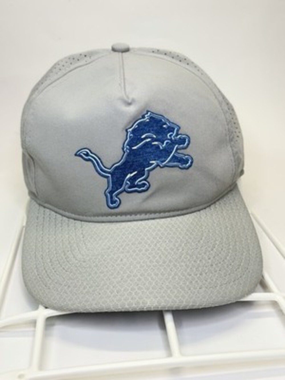 Detroit Lions New Era NFL Training Camp Hat - Gray/Blue Snapback